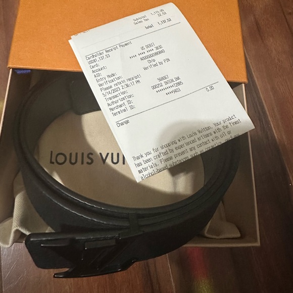 Louis Vuitton Black Initials Reversible Belt - Picture 3 of 7